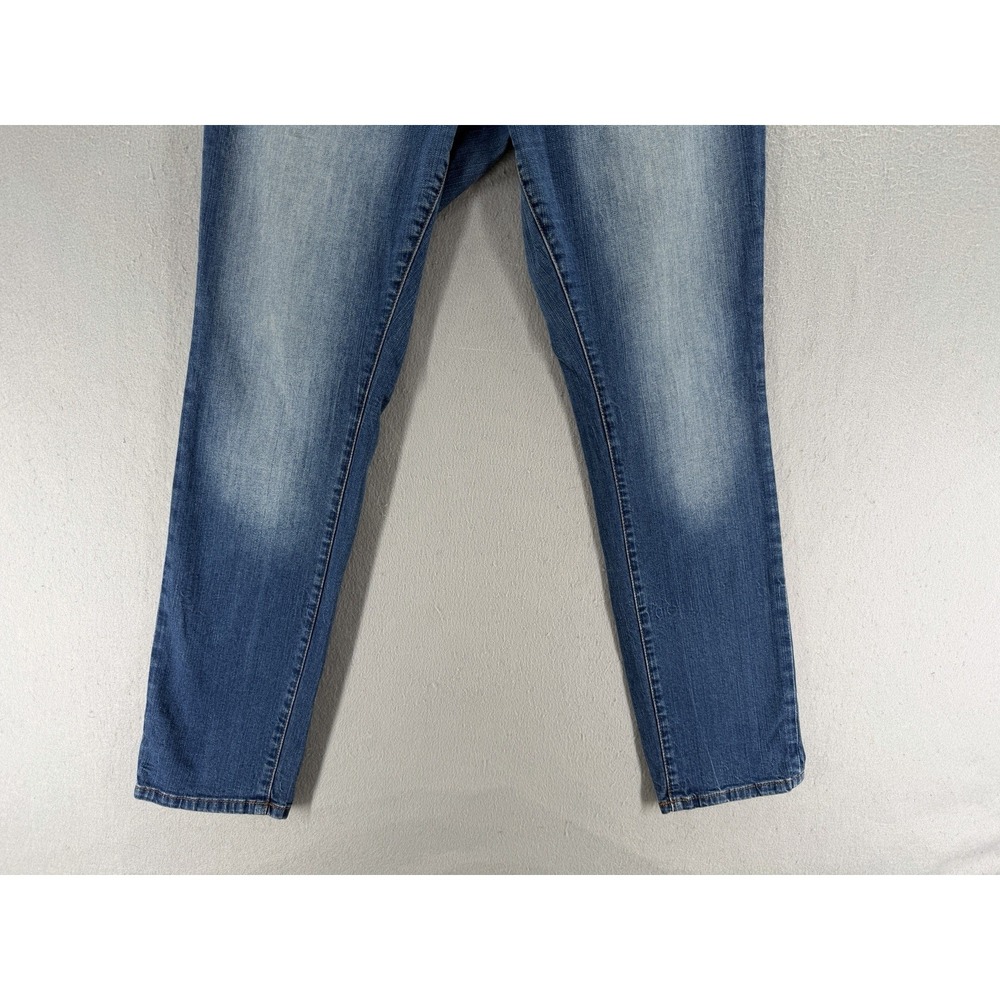 Torrid Jeans Womens 12 Blue Boyfriend Straight Denim Whiskered Coastal Y2K - Picture 4 of 15